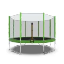 Батут DFC Trampoline Fitness с сеткой 12ft Светло-зелёный