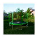 Батут DFC Trampoline Fitness с сеткой 12ft Светло-зелёный