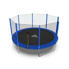 Батут DFC Trampoline Fitness с сеткой 14ft Синий