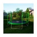 Батут DFC Trampoline Fitness с сеткой 14ft Светло-зелёный