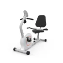 Велотренажер DFC B504RWO магнитный (белый корпус, оранжевая полоса)