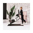 Велотренажер DFC B504R магнитный (черный корпус, голубая полоса)