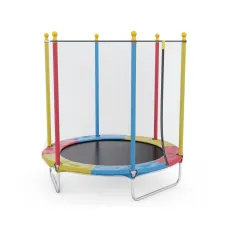 Батут каркасный DFC цветной 137 см с защитной сеткой
