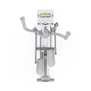 Электромагнитный эллиптический тренажер DFC Westinghouse 13Y, белый, с изменяемым углом наклона