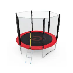 Батут с сеткой DFC PELPO 8ft с лестницей, RED