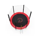 Батут с сеткой DFC PELPO 8ft с лестницей, RED