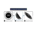 Батут для фитнеса усиленный DFC N1Fit 40'' (102 см) складной