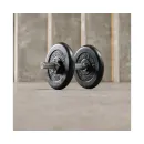 Гриф гантельный (хромированный) 350 мм / диаметр 30 мм