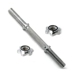 Гриф гантельный (хромированный) 350 мм / диаметр 30 мм