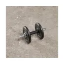 Гриф гантельный с обрезиненной ручкой 350 мм / диаметр 30 мм