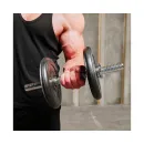 Гриф гантельный (хромированный) 400 мм / диаметр 30 мм