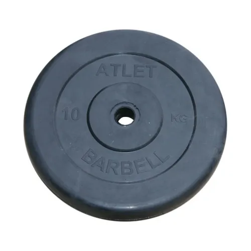 Диск обрезиненный BARBELL ATLET 10 кг / диаметр 31 мм