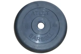 Диск обрезиненный BARBELL ATLET 5 кг / диаметр 31 мм