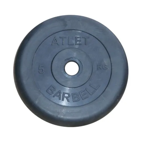 Диск обрезиненный BARBELL ATLET 5 кг / диаметр 31 мм