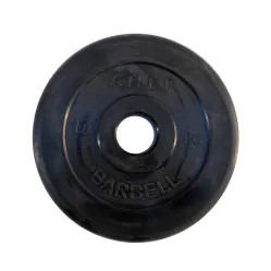 Диск обрезиненный BARBELL ATLET 10 кг / диаметр 51 мм