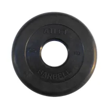 Диск обрезиненный BARBELL ATLET 2,5 кг / диаметр 51 мм