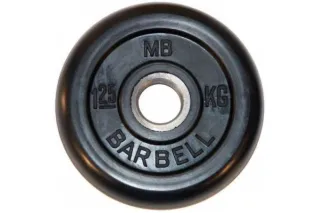 Диск обрезиненный BARBELL MB (металлическая втулка) 1.25 кг / диаметр 26 мм