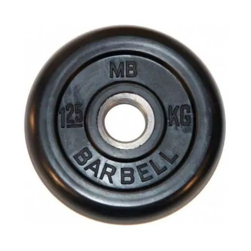 Диск обрезиненный BARBELL MB (металлическая втулка) 1.25 кг / диаметр 26 мм
