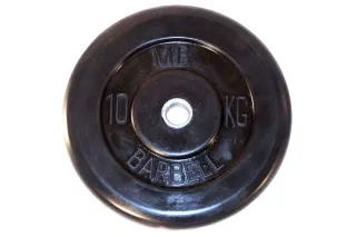 Диск обрезиненный BARBELL MB (металлическая втулка) 10 кг / диаметр 26 мм