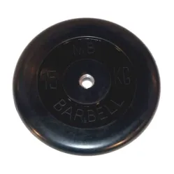 Диск обрезиненный BARBELL MB (металлическая втулка) 15 кг / диаметр 26 мм