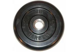 Диск обрезиненный BARBELL MB (металлическая втулка) 2,5 кг / диаметр 26 мм