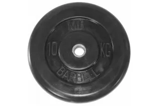 Диск обрезиненный BARBELL MB (металлическая втулка) 10 кг / диаметр 31 мм