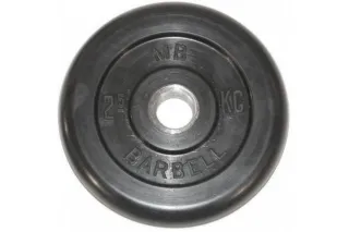 Диск обрезиненный BARBELL MB (металлическая втулка) 2.5 кг / диаметр 31 мм