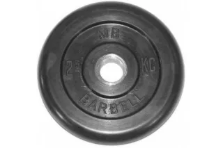 Диск обрезиненный BARBELL MB (металлическая втулка) 2.5 кг / диаметр 51 мм