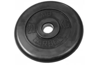 Диск обрезиненный BARBELL MB (металлическая втулка) 20 кг / диаметр 51 мм