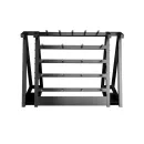 Стойка для хранения штанг для аэробики (бодипампов) BRONZE GYM 190х55х128,на 20 шт.