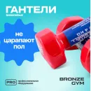Гантели для аэробики виниловые BRONZE GYM,4 кг., пара