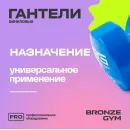 Гантели для аэробики виниловые BRONZE GYM,5 кг., пара