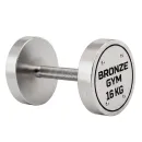 Набор стальных гантелей BRONZE GYM, 32-50 кг - 10 пар, шаг 2 кг