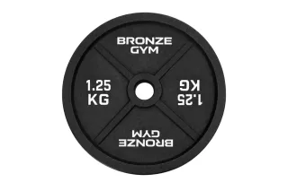 Диск олимпийский BRONZE GYM чугунный 1,25 кг