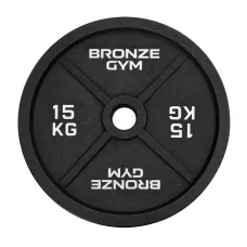 Диск олимпийский BRONZE GYM чугунный 15 кг