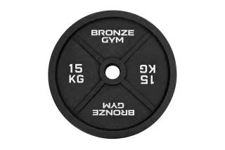 Диск олимпийский BRONZE GYM чугунный 15 кг