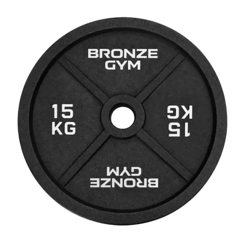 Диск олимпийский BRONZE GYM чугунный 15 кг