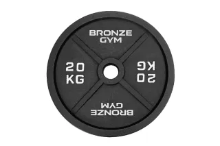 Диск олимпийский BRONZE GYM чугунный 20 кг