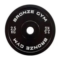 Диск калиброванный BRONZE GYM для пауэрлифтинга черный 2,5 кг