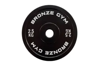 Диск калиброванный BRONZE GYM для пауэрлифтинга черный 2,5 кг