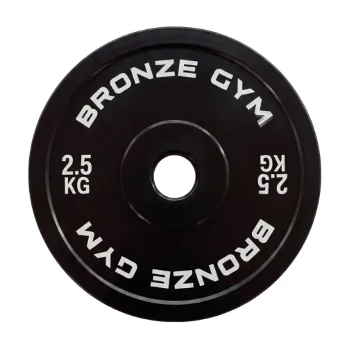 Диск калиброванный BRONZE GYM для пауэрлифтинга черный 2,5 кг
