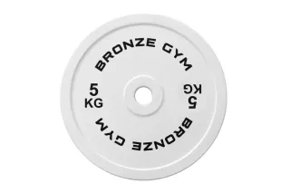 Диск олимпийский BRONZE GYM тяжелоатлетический серый 5 кг