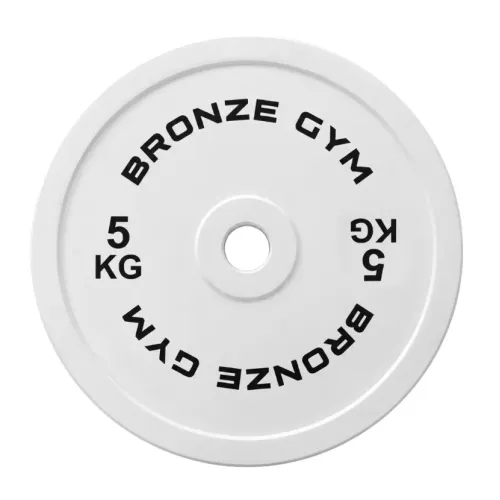 Диск олимпийский BRONZE GYM тяжелоатлетический серый 5 кг