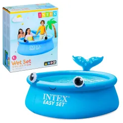 Детский надувной бассейн Intex Easy Set 183х51см "Веселый кит"
