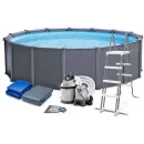 Каркасный бассейн Intex Graphite Gray Panel 26382