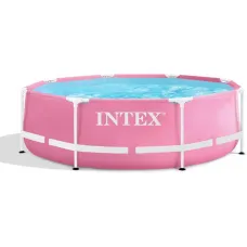 Каркасный бассейн Intex Pink Metal Frame 28290