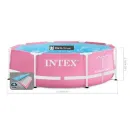 Каркасный бассейн Intex Pink Metal Frame 28290