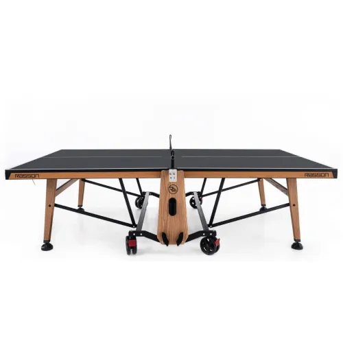 Теннисный стол складной для помещений "RASSON PREMIUM T01 Indoor" (натуральный дуб) с сеткой