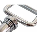 Гриф узкий параллельный хват хромированный 34" REBEL с замками