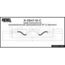 Гриф олимпийский сильноизогнутый хромированный 47" REBEL с замками